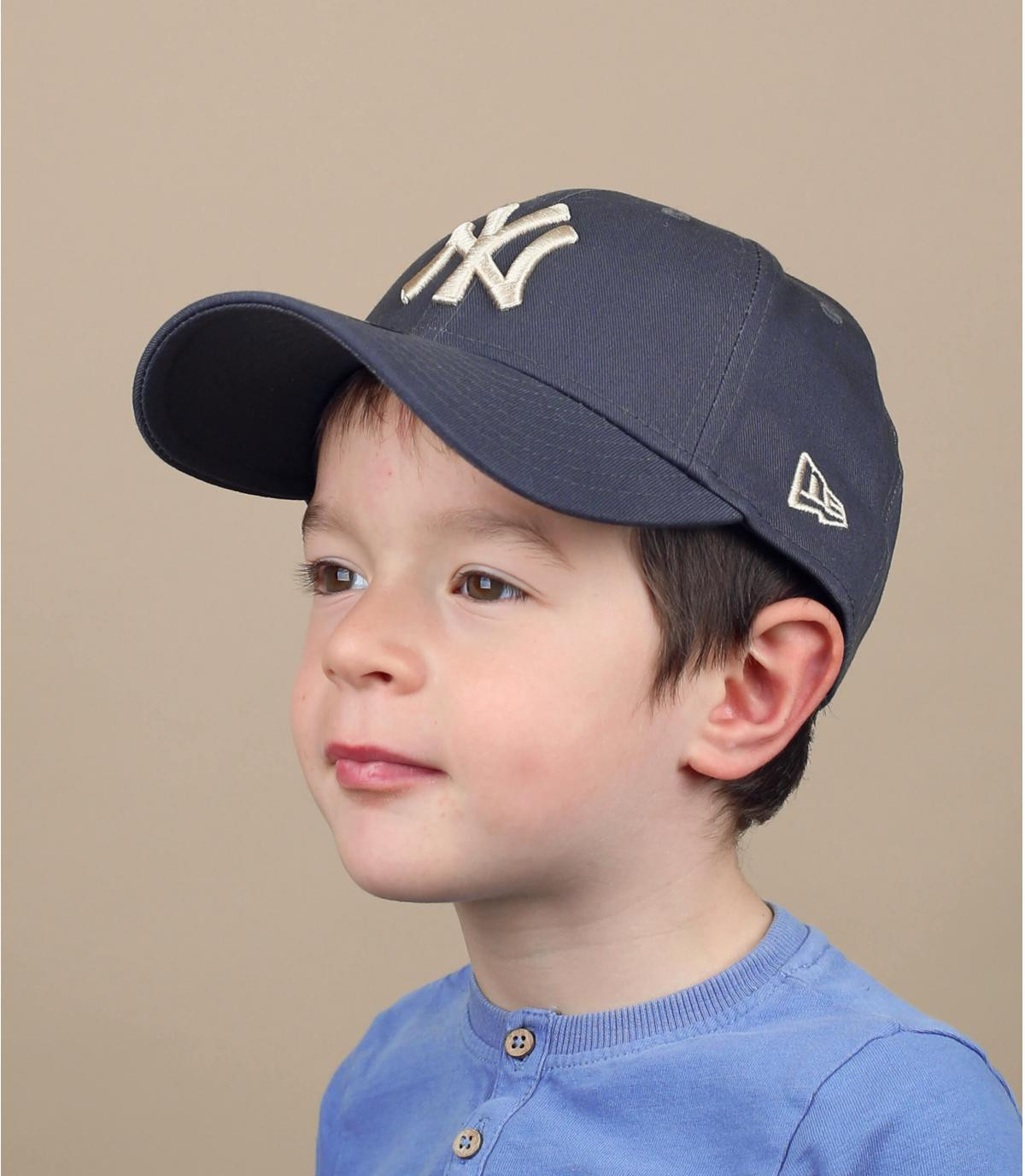 casquette enfant gris NY Casquette Kids League Ess 940 NY graphite stone